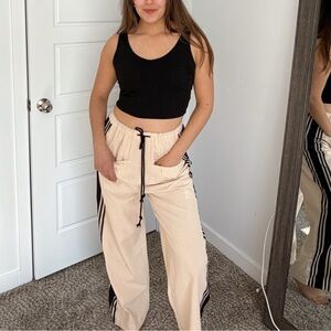 Amazon Black and Cream Women's Pants